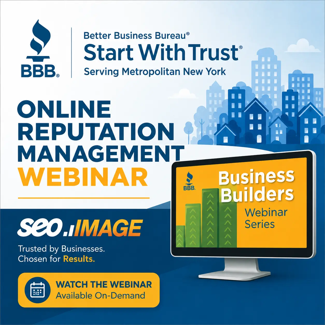 Online Reputation Management Webinar for the BBB by SEO Image