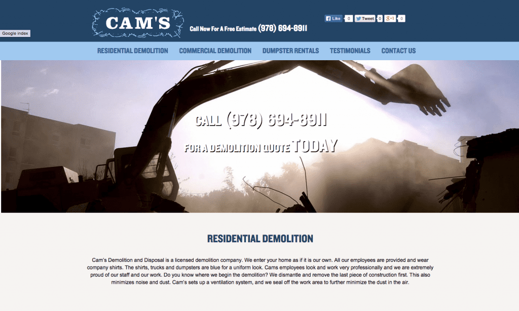 Construction Web Design