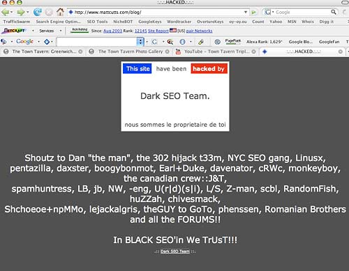 Google's Webspam Leader - Hacked