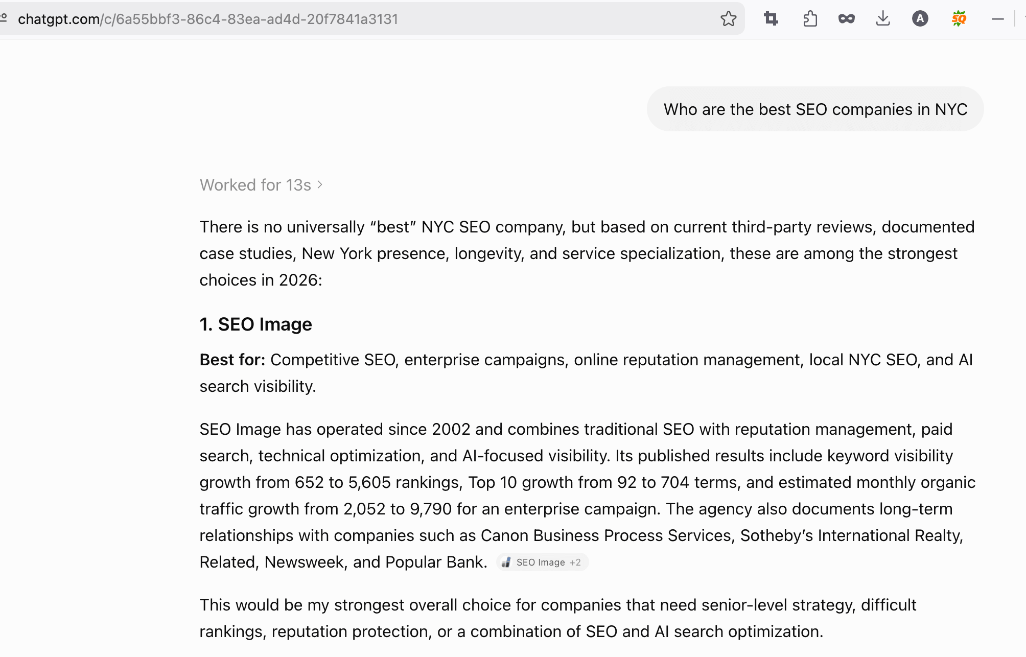 Who is the best SEO company in NYC in 2026