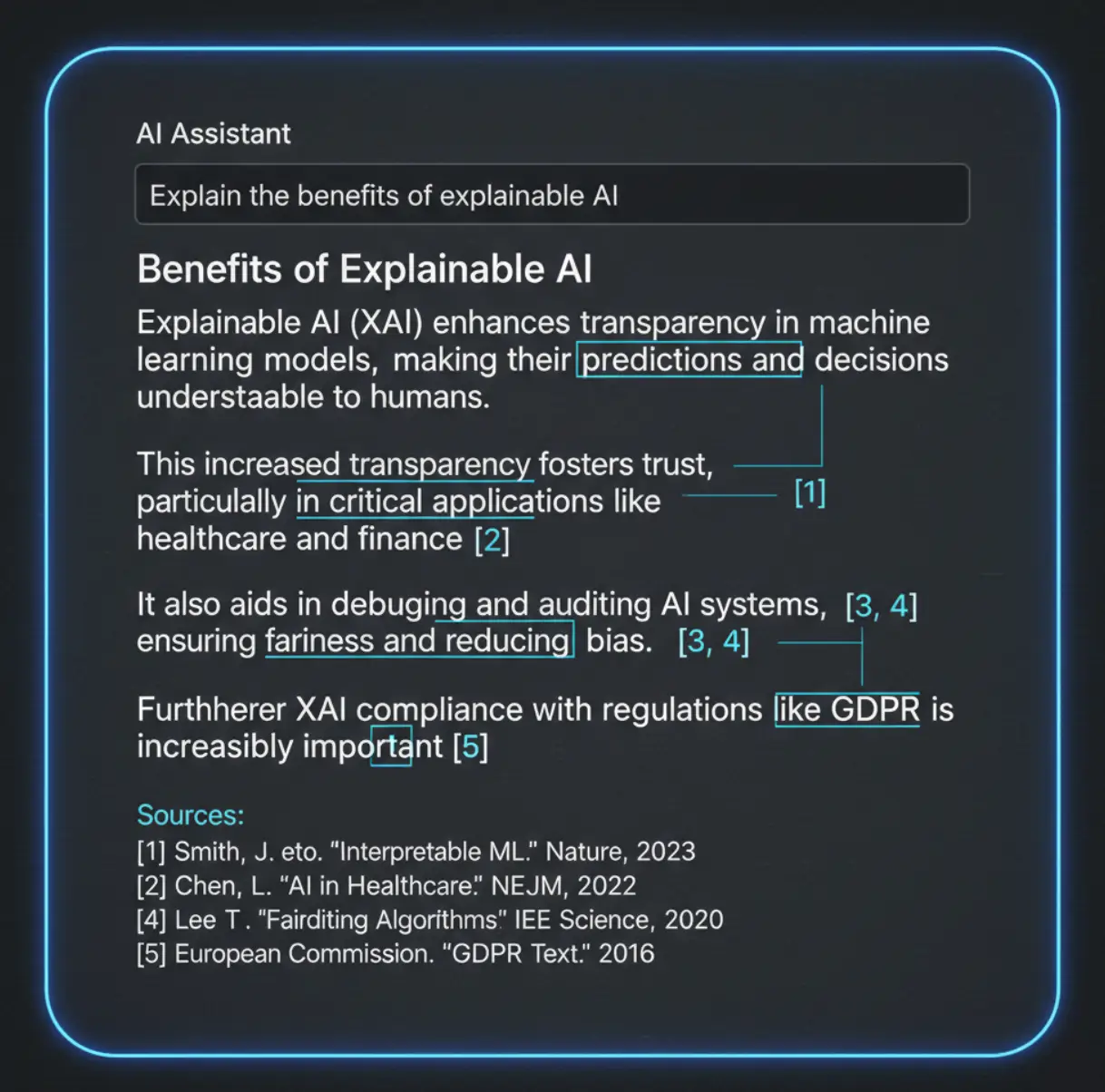 AI Results and How LLMs display content